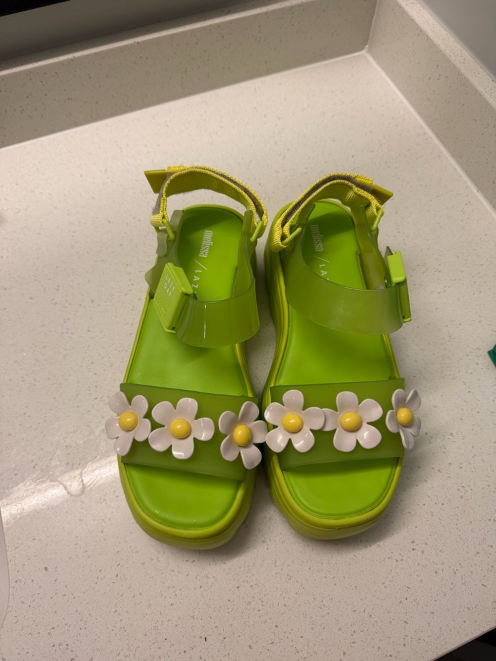 Melissa X Lazy Oaf platform jelly sandals